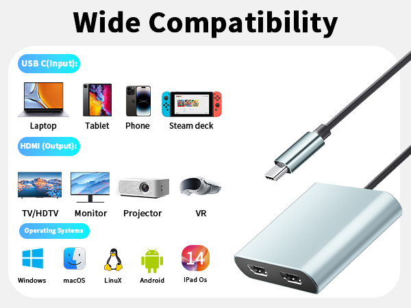 hdmi splitter extended display