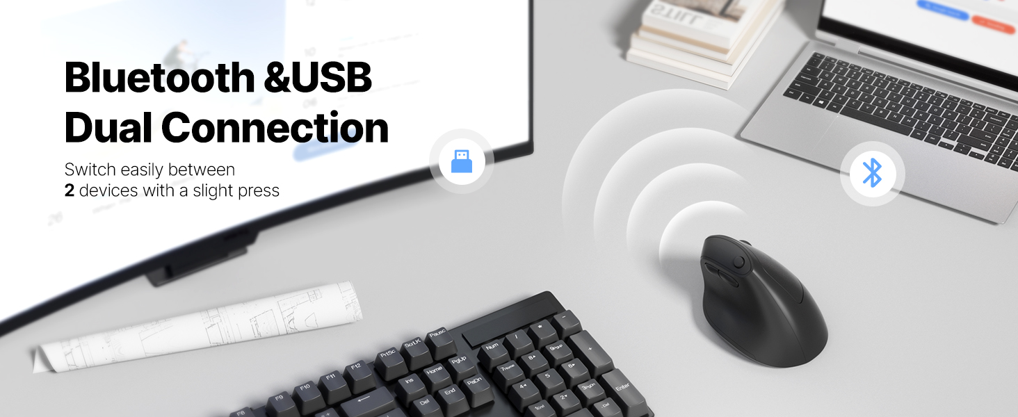 black ergonomic mouse