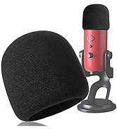 Foam Microphone Windscreen - YOUSHARES Mic Cover Pop Filter for Blue Yeti, Yeti Pro Condenser Mic...