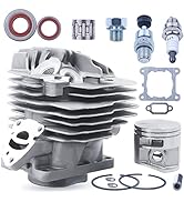 Mtanlo 44.7mm Cylinder Piston Base Gaskets Top End Rebuild Kit for Stihl MS261 MS261C MS 261 Chai...