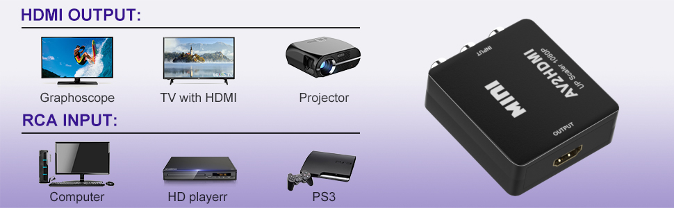 audio video cable to hdmi converter