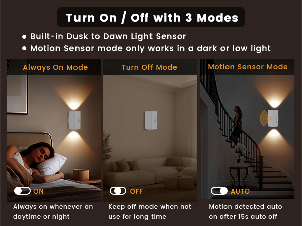 easuntec warm white night light rechargeable motion sensor magnetic stick on white mb 004