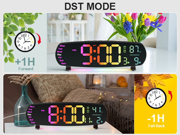 large digital wall clock