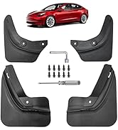 Flewfun Mud Flaps, Splash Guards for Tesla Model 3, Model 3 Mud Flaps, Splash Guard Accessories, ...