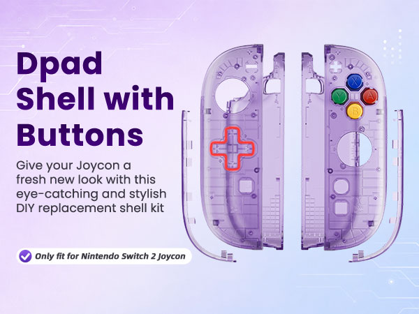 Shell (D-Pad Version) with Buttons for Joycon 2