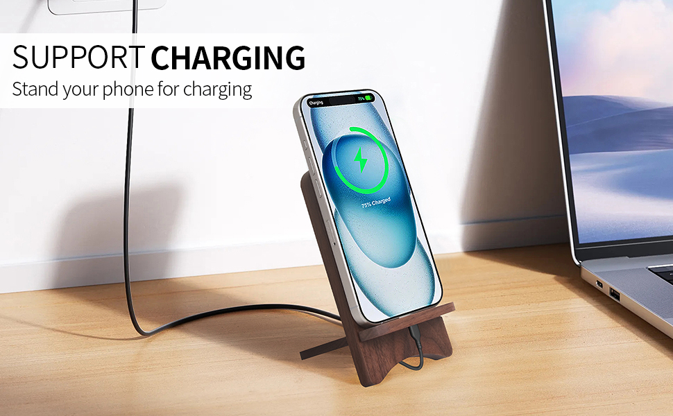 Solid Wood Phone Stand