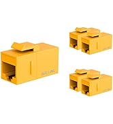 iwillink RJ45 Cat6 Keystone Coupler 5-Pack, Female to Female Cat6 Keystone Jack, UTP Keystone Cou...