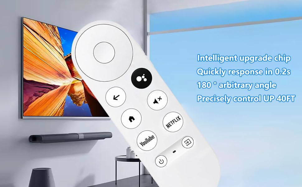 voice remote is compatible with Google Chromecast 4K Snow device
