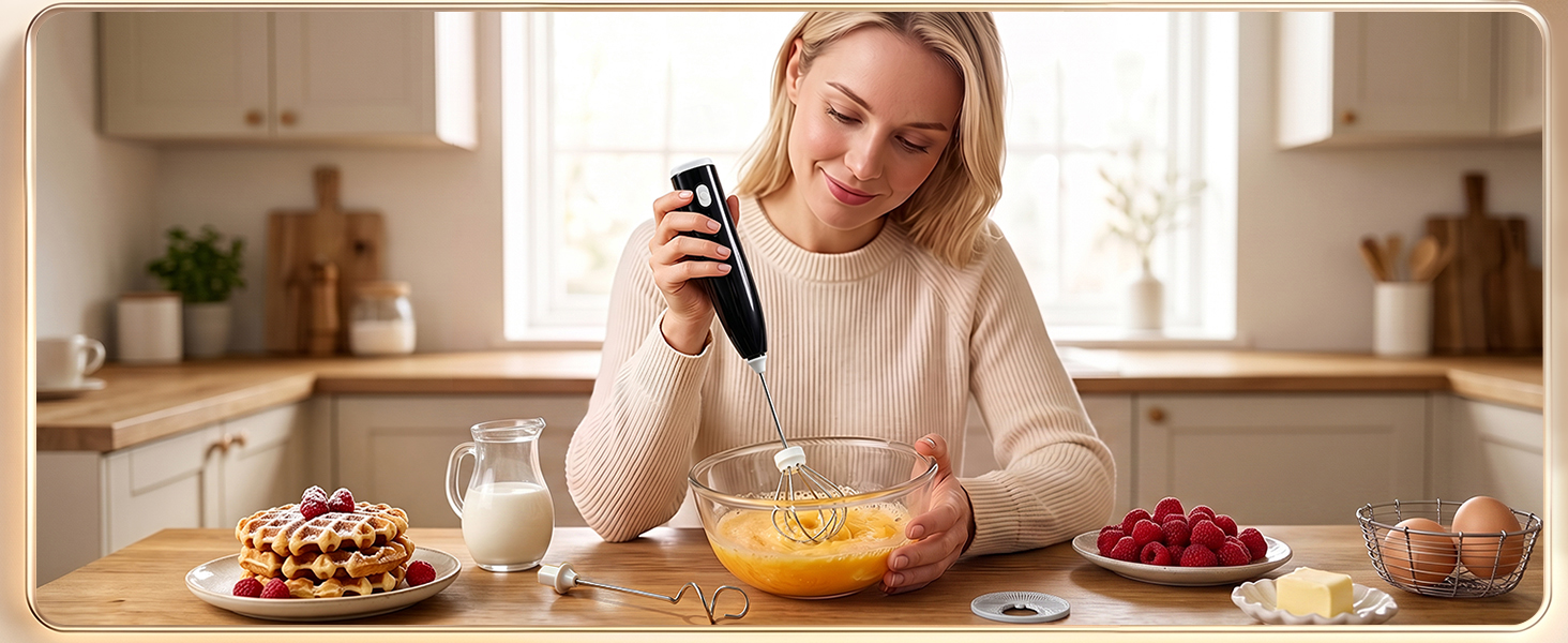 Professional Milk Frother: Barista-Quality Foam in 20s, Perfect for Lattes, Cappuccinos &amp;amp;amp;amp