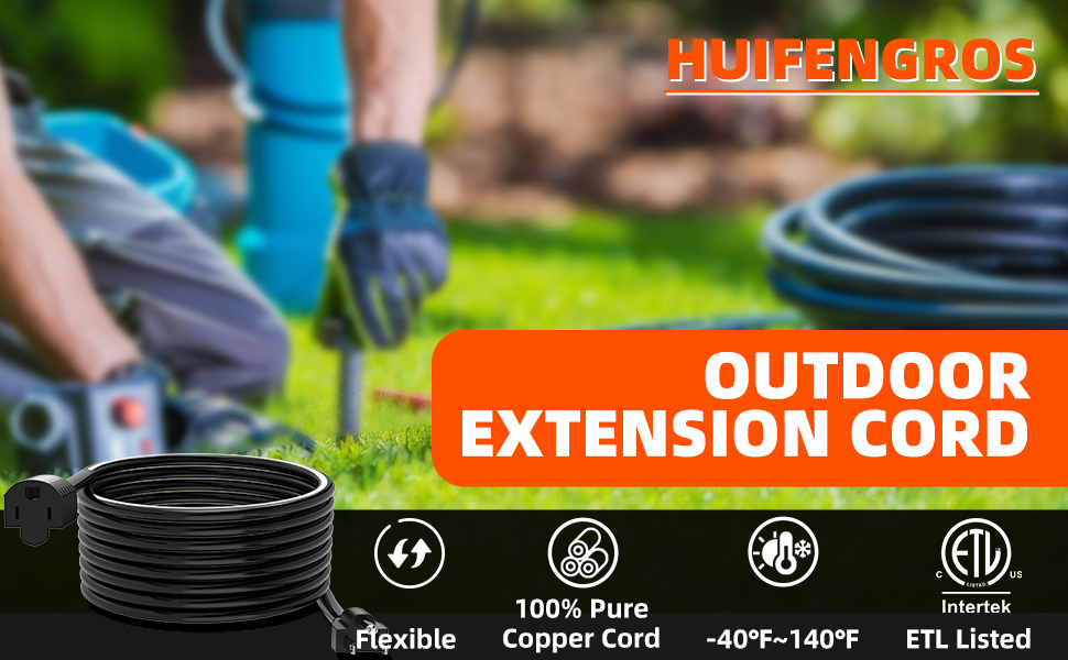 outdoor extension cord 100FT