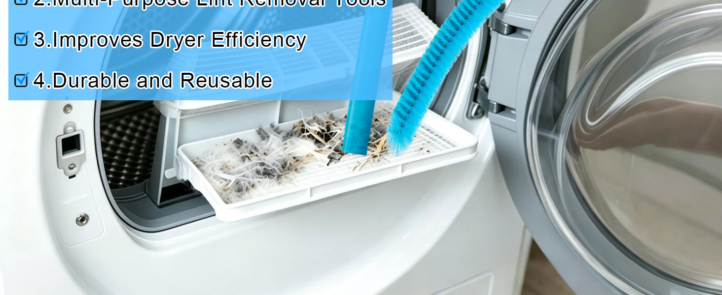 Dryer Vent Cleaner Kit,5 Piece Universal Vent Cleaner