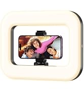 Rechargeable Ring Light Without Stand, Cordless Square Ring Light for 360 Photo Booth Accessories...