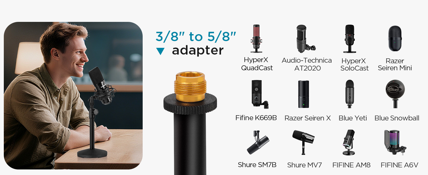 desk microphone stand