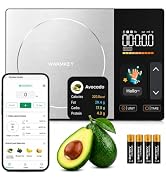 WARMKEY Smart Nutrition Food Scale with App, Color TFT Display for Calorie &amp; Macro Tracking, Trac...