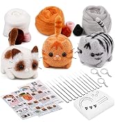 SHWAKK Needle Felting Kits, Needle Felting Starter Kit with Instructions, Felting Pad, Felting Wo...