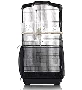ASOCEA Bird Cage Seed Catcher,Universal Bird Cage Cover Skirt,Adjustable Parakeet Cage Nylon Mesh...