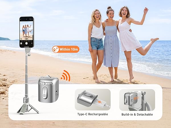 phone camera grip handle smartphone mobile selfie stick tripod for iphone 16 17 pro max