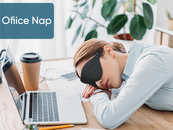 Eye mask made of high-grade memory sponge and super-smooth woven fabric,lightweight and comfortable