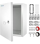 Kinchoix Outdoor Electrical Box 12 x 10 x 6'' NEMA 4X Enclosure Waterproof Steel Box Electrical L...
