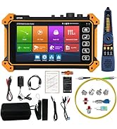 OTDR Fiber Optic Tester, WANLUTECH 1310/1550nm OTDR Event Map OPM OLS VFL CCTV Test Support 8MP T...