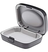Hearing Aid Case Hard - Portable Protective Storage Case for BTE CIC IIC ITE (Black)