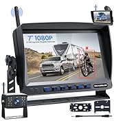 TECXERLLON RV Backup Camera, Vehicle Backup Camera with AI Detection, 1080P Backup Cameras, 7'' W...
