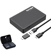PILCNLA 1TB Ultra Slim Portable External Hard Drive with Carrying Case, USB3.0 HDD Storage for Xb...