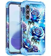 Miqala for Galaxy S23 FE 5G Case,Glow in The Dark Three Layer Heavy Duty Shockproof Full Body Pro...