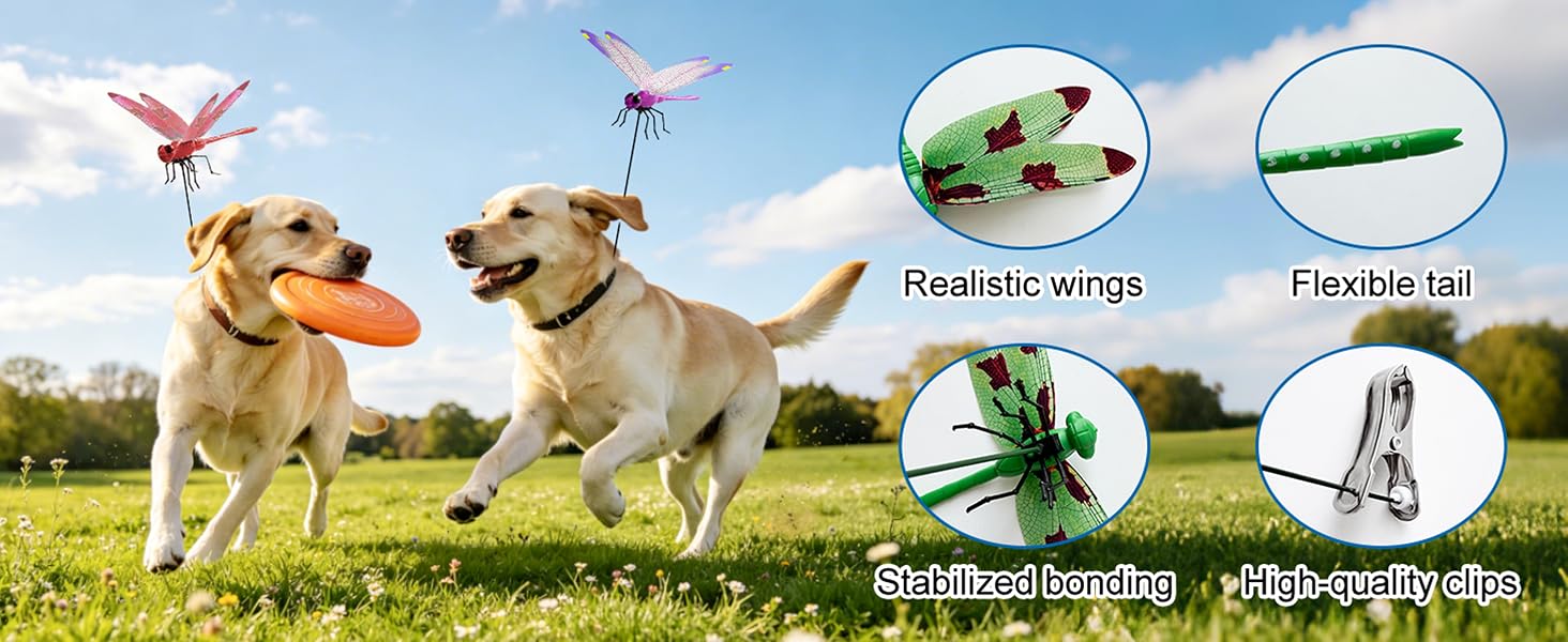 3D Dragonfly Clip Fake Dragonfly Garden Decor