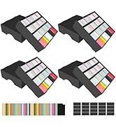 AOBOPLE 4 Pack Trading Card Storage Box,3400 Count Sports Card Storage Box with 48 Colorful Divid...