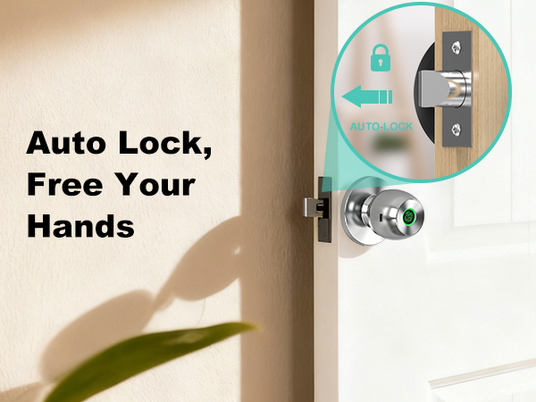 52HZ fingerprint door knob