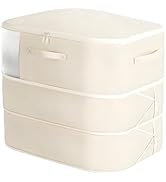 Comforter Storage Bag, Ultra Space Saving Self Compression Organizer, Large Capacity 3-Layer Blan...