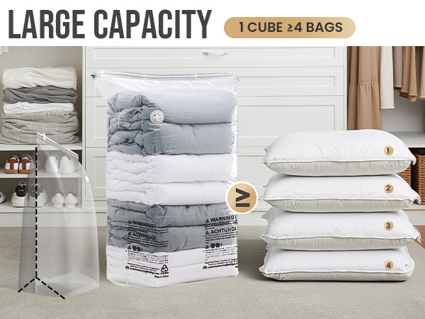 vacuum storage cube