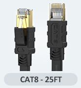 Cat 8 Ethernet Cable 25 FT