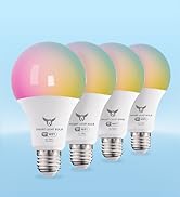 Osprey Smart Light Bulbs, 16 Million RGBCW/WW LED Light Bulbs, Music Sync, Bluetooth and Wifi