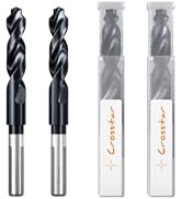 Crosstar 5/8" M35 Cobalt Drill Bit for Hardened Metal,TiAlN Coating,2-Pack | Industrial Grade HSS...