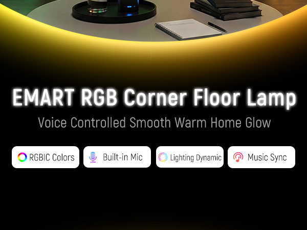 RGB Corner Floor Lamp