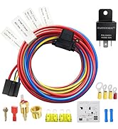 FASTSTORM Electric Fan Relay Kit 60 AMP Waterproof Relay Kit with Temperature Sensor Switch 200 O...
