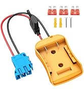 Azocek Power Wheels Adapter for Dewalt 20V Battery with Wire Harness Connector Compatible with Pe...