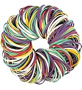 AMUU Rubber Bands #33 colors rubber band About 200pcs size 33 rubber Bands for Office School Home...