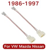 RED WOLF Car Door Speaker Wire Harness Plug Connector Replacement for 1988-2008 Subaru, Mazda, Ni...