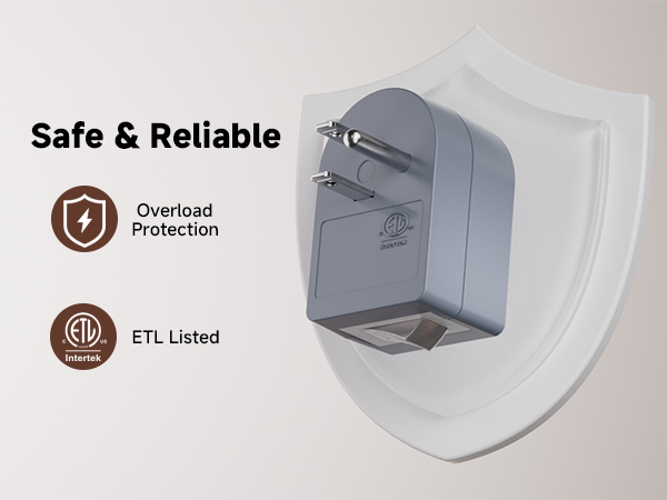 Plug with switch, compatible with 3-prong grounded and 2-prong polarized cords