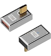 Duttek 120W USB A to USB C Adapter, 90 Degree USB C to USB A Adapter, Right Angle USB C 3.1 Femal...