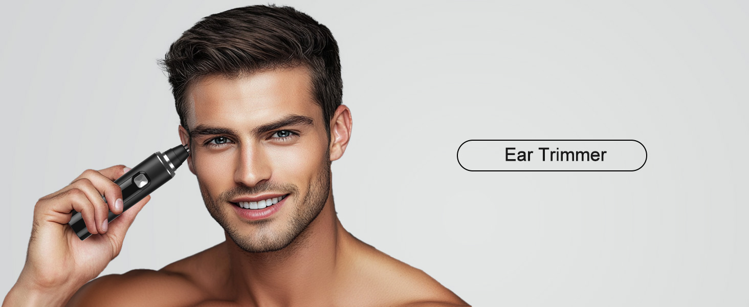 Ear and Nose Hair Trimmer for Men Women,Painless USB Rechargeable Nose Hair Trimmer Clipper