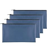 4Pack Money Bag 11 X 6 ", Safe Durable Money Bags with Zipper for Cash Waterproof, Coin Money Pou...