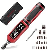 SUERCUP 0.4-26.6in-lbs/0.045-3Nm Digital Torque Screwdriver, ±1% Accuracy Screwdriver Torque Wren...