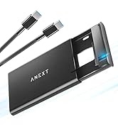 ANEXT 2.5 USB 3.1 Gen2 Hard Drive Enclosure, Portable Black Aluminum Hard Disk Case for 2.5 inch ...