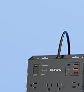 DEPOW Power Strip Surge Protector with 24 AC Outlets (1875W/15A), 6 USBs (2 USB-C Ports), 3400J S...