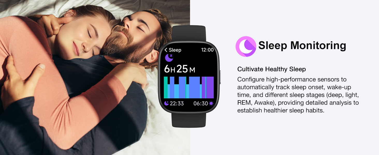 Smart Watch with Sleep Monitor Heart Rate Activity Tracking