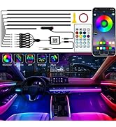 Jushope Interior Car LED Strip Lights, Acrylic LED Lights for Car with Dynamic Dreamcolor Chasing...
